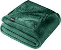 Bare Home Fleece Blanket - Full/Queen - Ultra-Soft Lightweight for Bed, Sofa, and Couch - Luxury Microplush - Cozy Warm Blanket (Full/Queen, Forest Green)