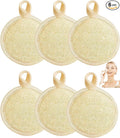 Natural Loofah Exfoliating Face Scrubber,Shower loofah Facial Scrubber exfoliating Pads for Women and Men,Made with Biodegradable Shower loofa Sponge,for Face That Gets You Clean(6 PC)