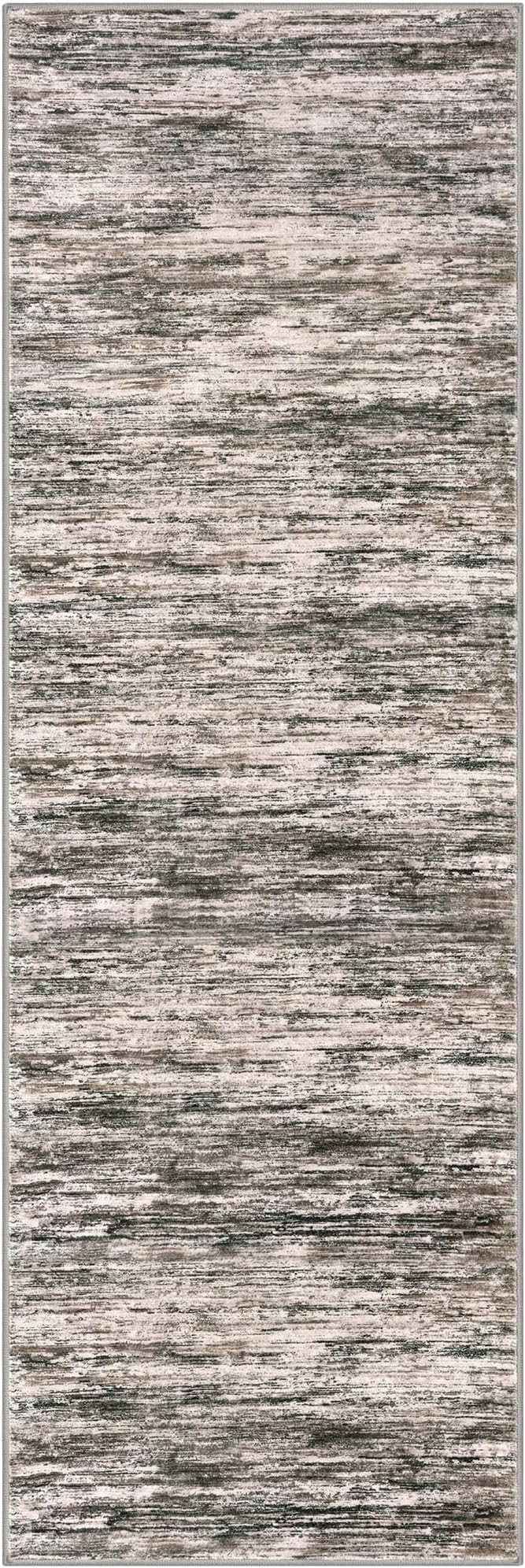 2x6 Modern Abstract Runner Rug for Hallways, Brown Green Black White Super Soft Hallway Decor Kitchen Rugs with Non-Slip, Non-Shedding Washable Rug for Entryway Bedroom Indoor