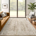 Area Rugs 4x6 for Living Room, Vintage Washable Rugs for Dining Room, Kitchen, Non-Slip Area Rug Brown