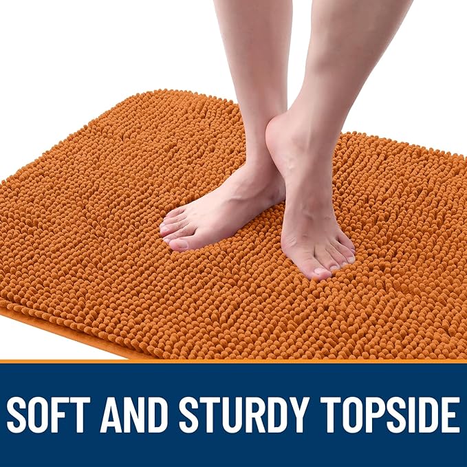 OLANLY Dog Door Mat for Muddy Paws 30x20, Absorbs Moisture and Dirt, Absorbent Non-Slip Washable Doormat, Quick Dry Chenille Mud Mat for Dogs, Entry Indoor Entryway Carpet for Inside Floor, Clay