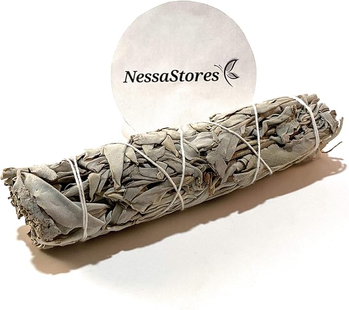 NESSASTORES - California White Sage Smudge Stick Incense 6" Bundle #JC-162 (6 pcs)