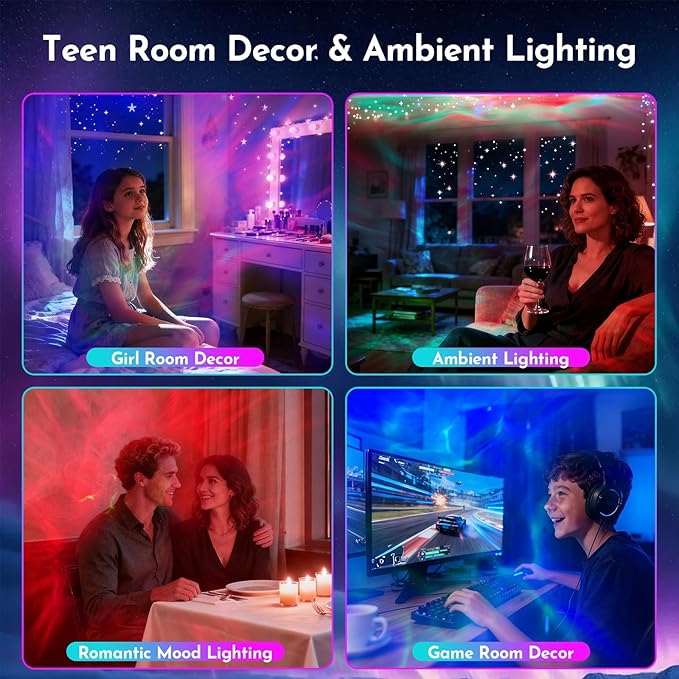 Upgraded Astronaut Galaxy Projector for Bedroom Decor, Valentine's Day Gifts for Adults Teen Girl Gifts Ambient Lighting, Ceiling Space Star Night Light Projector for Kids Room Decor Aesthetic