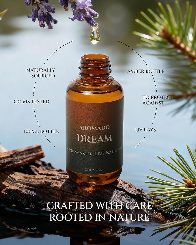AROMADD Dream Diffuser Oil Inspired by Luxury Hotel Scent 3.38 Fl Oz (100ml), Aroma Diffuser & Hotel Fragrance Diffuser Oil, Essential Oil Diffuser for Aromatherapy, Long-Lasting