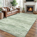 8x10 Modern Abstract Area Rug for Bedroom, Lime Green Large Super Soft Washable Rugs with Non-Slip, Non-Shedding Carpet for Living Room, Indoor Door Mat for Office Home Décor
