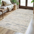 3x5 Modern Abstract Area Rug for Entryway, Gray Beige Neutral Multi Super Soft Washable Rug with Non-Slip, Low-Pile Door Mat Indoor for Living Room Bedroom, Carpet with Non-Shedding