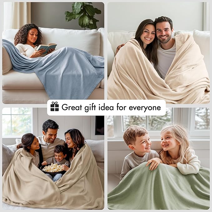 Madison Park Twin Size Blanket, 70% Rayon Bamboo-Based, 30% Cotton, Breathable for Hot Sleepers Menopause, Ultra Soft and Snag-Resistant, Summer Blanket for Bed or Couch, Twin 66"x90", Sage Green
