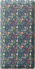 Ophanie Kitchen Mats for Floor, 3/4 inch Thick, 20x48 Anti Fatigue Cushioned Mat, Kitchen Rugs, Waterproof, Comfort Ergonomic Standing Mat for Office, Home, Sink, Blue Flower Non-Slip Ridged Bottom