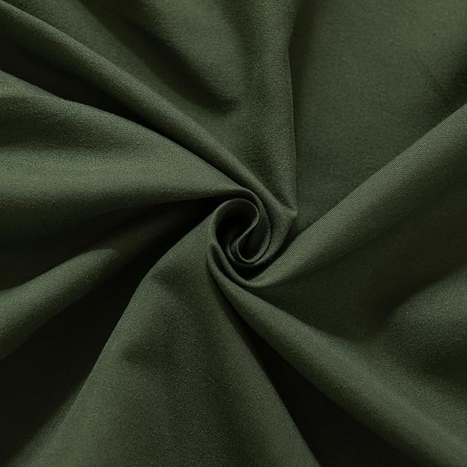Bed Skirt Twin Size Ruffled Bed Skirt with Split Corners, 12 Inch Drop Dust Ruffle Bed Skirt with Platform, Green, Twin - 12" Drop