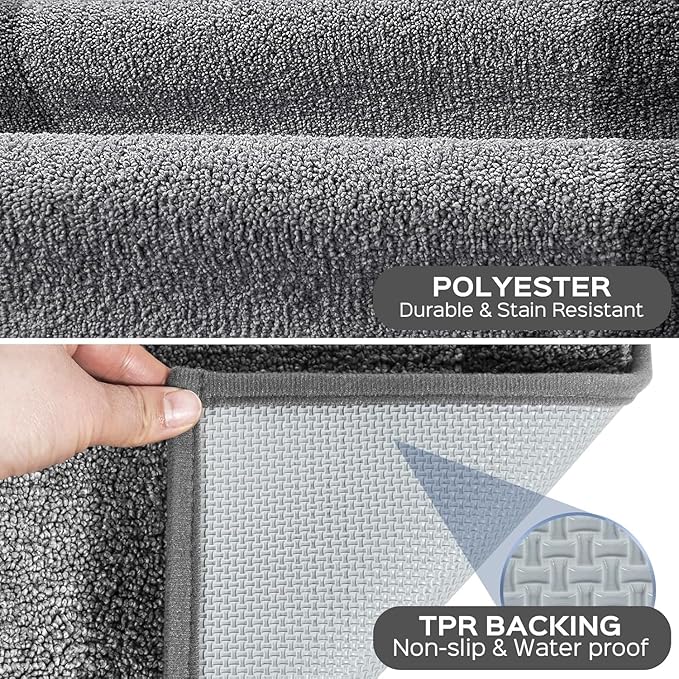 Machine Washable Kitchen Rug 32" x 48", Non Slip Indoor Door Rug, Absorbent Entrance Runner Rug for Bedroom, Hallway, Bathroom, Floor