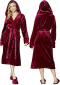 Lotus Linen Plush Robes for Women - Soft Bathrobe, Custom Monogram, Warm Fleece Robe with Pockets