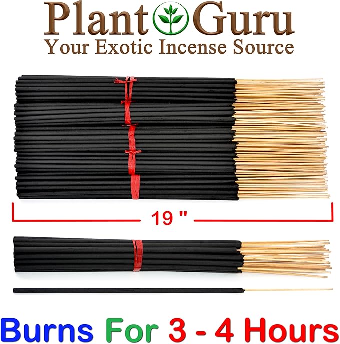 Dragons Blood Exotic Incense Sticks Jumbo 19 Inch Long - Bulk 1 Bundle 27 to 30 Sticks - Natural 19" Extra Large with A Smooth Aroma That Burns for 3 to 4 Hours Each.