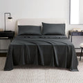 Linen World Cooling Bed Sheets Set Twin Size,100% Organically Grown Viscose Sheets,Deep Pocket Up to 16",3 Pieces Silky Soft,Breathable Bedding Sheets & Pillowcases(Shadow Grey,Twin)