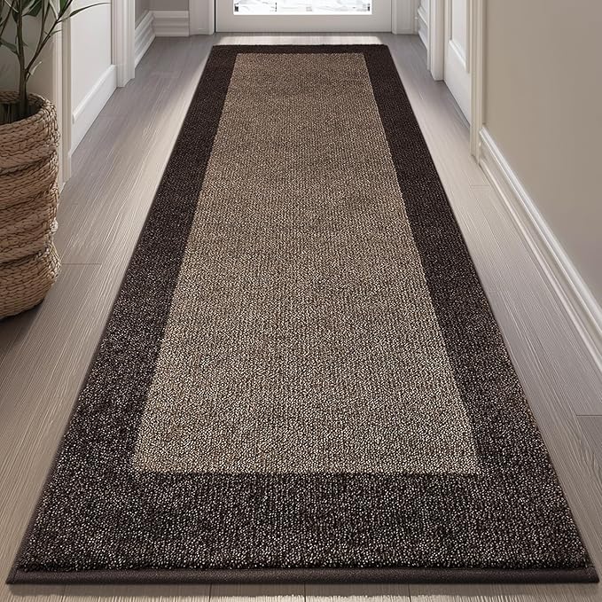 Machine Washable Kitchen Rug 32" x 72", Non Slip Indoor Door Rug, Absorbent Entrance Runner Rug for Bedroom, Hallway, Bathroom, Floor (Roll Packing)