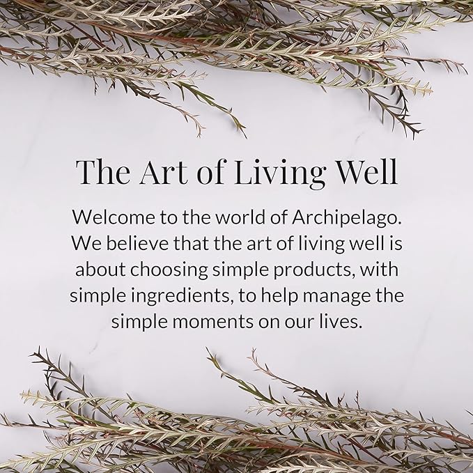Archipelago Botanicals Hand-Poured Soy Wax Blend Scented Candle with Fragrance Oils, Lead-Free Cotton Wicks, Glass Candle Jar with Gift Box, Burns Approx. 60 Hours, Arugula, 10 Oz.