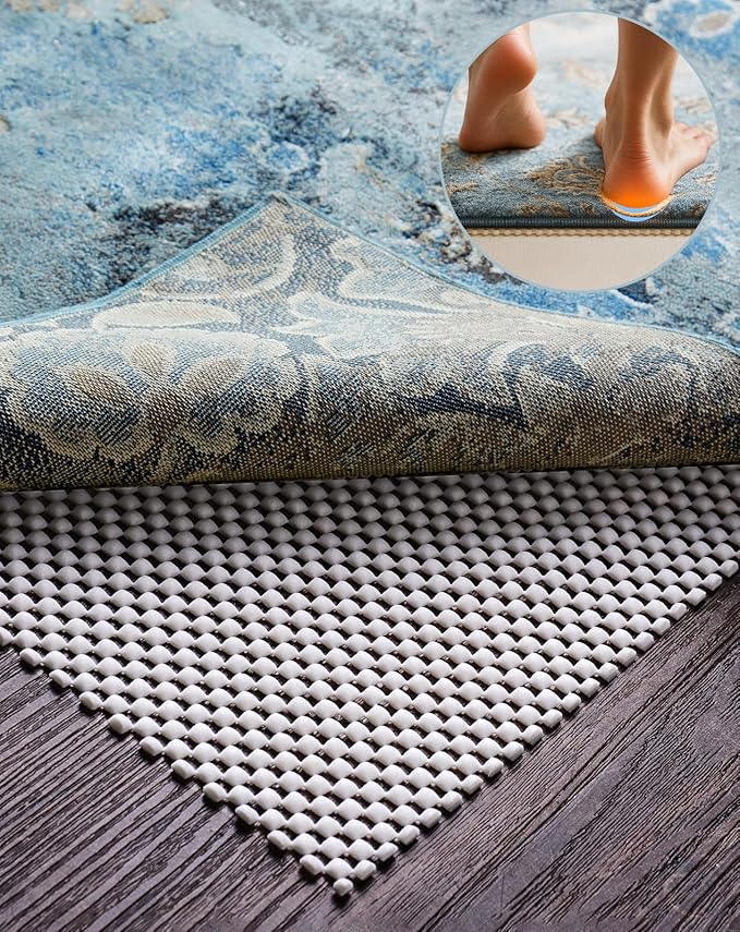 Veken 11x15 Ft Rug Pad Gripper for Hardwood Floors, Non Slip Rug Pads for Area Rugs, Thick Rug Grippers for Tile Floors, Under Carpet Anti Skid Mat, Keep Your Rugs Safe and in Place