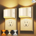 DORESshop LED Night Light[2 Pack], White Night Lights Plug into Wall, 3 Level Brightness Adjustable Plug in Night Light, Dusk to Dawn Sensor, Nightlights for Adults, Bedroom, Bathroom, Hallway, 3CCT