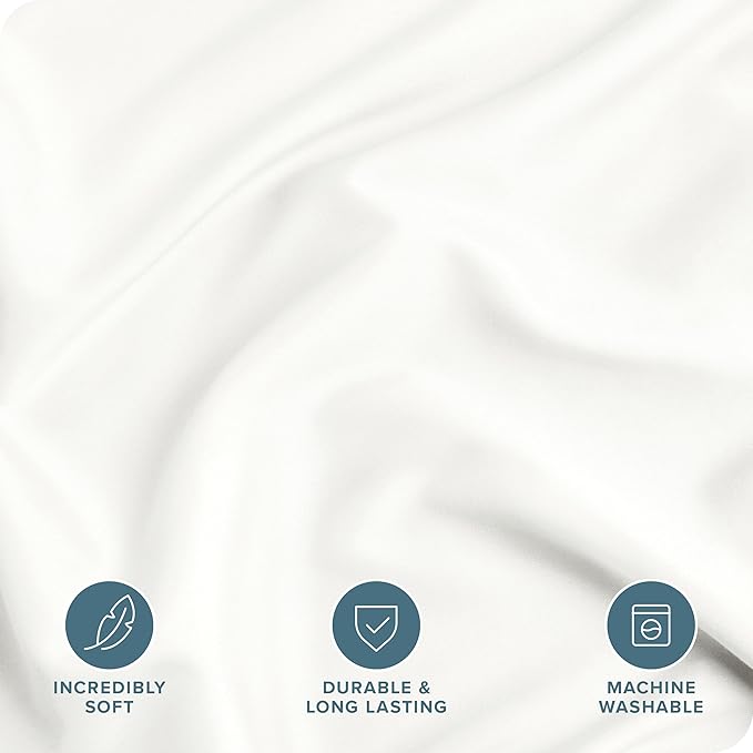 Bare Home Bedding Duvet Cover Queen Size - Premium 1800 Super Soft Collection - Lightweight, Cooling Duvet Cover - Soft Breathable Bedding (Queen, Cream)