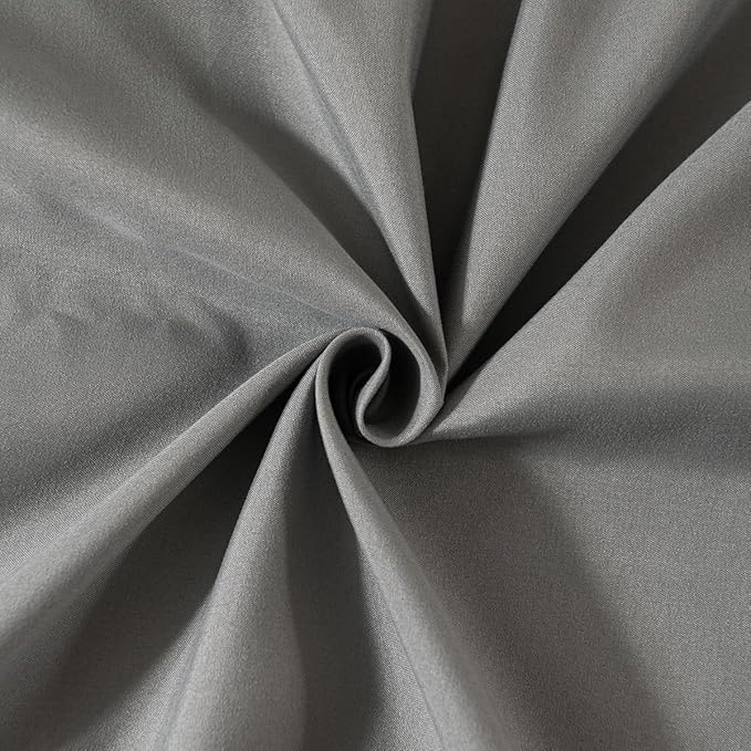 TSUTOMI Bed Skirt King Size Ruffled Bed Skirt with Split Corners, 18 Inch Drop Dust Ruffle Bed Skirts with Platform, Gathered Style, 100% Microfiber, Grey