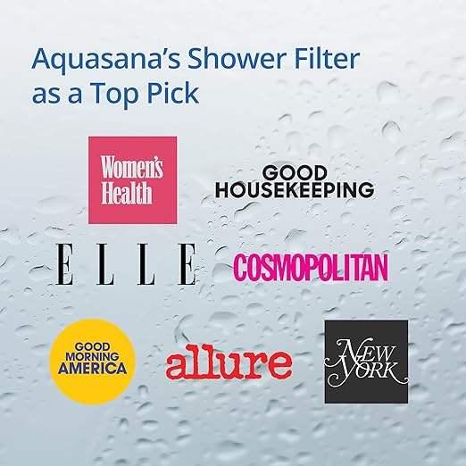 Aquasana Shower Filter | Dermatologist-recommended for softer, healthier skin & hair | Proven to reduce 90% of chlorine for 6 months | WaterSense Certified | Chrome wand shower head | AQ-4105CHR-E
