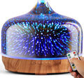 Porseme 500ml Glass Essential Oil Diffuser Aromatherapy Ultrasonic Cool Mist Humidifier 15-21 Running Hours Diffusers with Remote Control for Sleeping Yoga Office Working Spa and Rest
