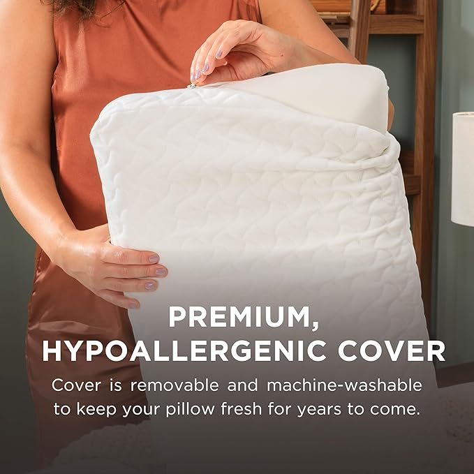 Tempur-Pedic TEMPUR-Cloud Pillow, Standard-2-Pack, Standard, White 2 Count