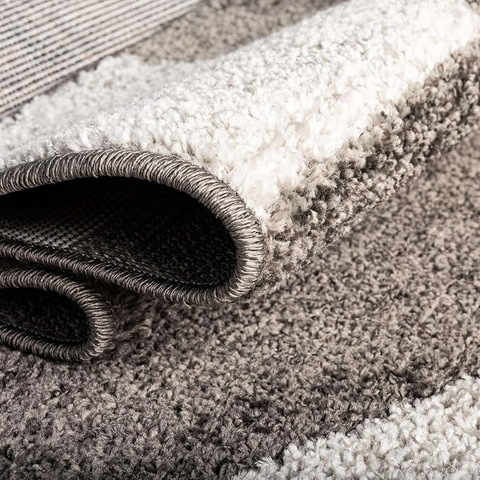 Unique Loom Autumn Collection Area Rug - Providence (6' 1" x 9' Rectangle, Gray/ Ivory)