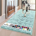 Muddy Mat® | Super Absorbent Door Mat Indoor, Microfiber Quick Dry Chenille Entryway Rug, Non-Slip Front Door Mat, Indoor Mats for Entryway, Machine Washable Pet Rug, Seafoam Green 36" x 120"
