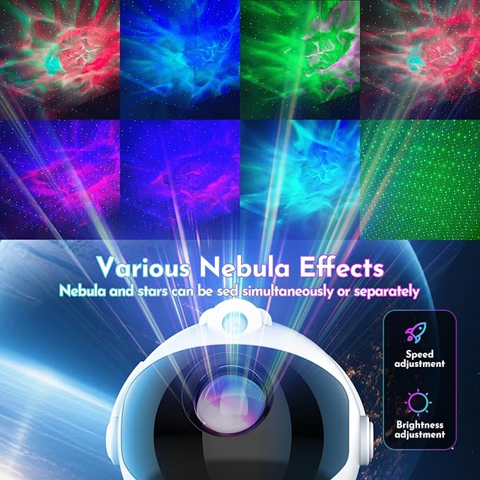 Upgraded Astronaut Galaxy Projector for Bedroom Decor, Valentine's Day Gifts for Adults Teen Girl Gifts Ambient Lighting, Ceiling Space Star Night Light Projector for Kids Room Decor Aesthetic