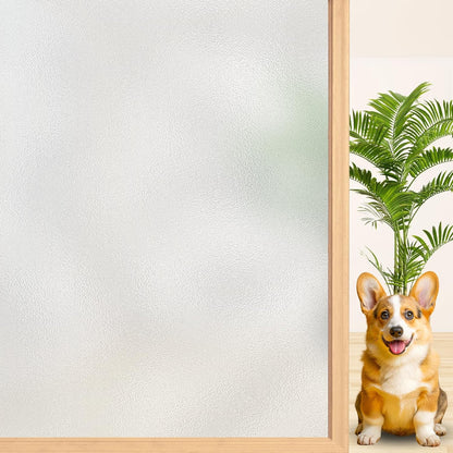 Niviy Frosted Glass Window Privacy Film 41 inch x 315 inch Extra Large Window Film Static Cling Non Adhesive Bathroom Door Decorative Frosting Cover