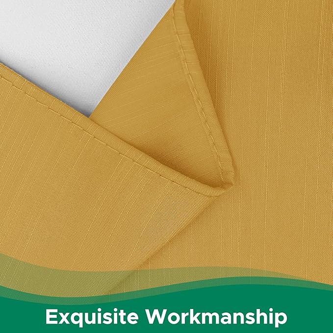 Biscaynebay Wrap Around Bed Skirts for Queen Beds 14" Drop, Christmas Gold Adjustable Elastic Dust Ruffles Easy Fit Wrinkle Resistant Silky Luxurious Fabric Machine Washable