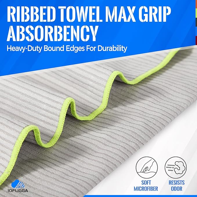 5 Pack Microfiber Gym Towels – Quick Dry, Super Absorbent, Lightweight & Compact Sweat and Workout Towels for Travel, Camping, Hot Yoga, Beach, and Sports (16 * 32" (5 Pack))