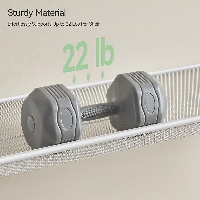 Shoe Rack, Long Shoe Organizer,Max Holds 62 Pairs,10 Tier Metal Shoe Storage Shelf,5-Tier Stackable Shoes Organizer for Garage, Entryway,White