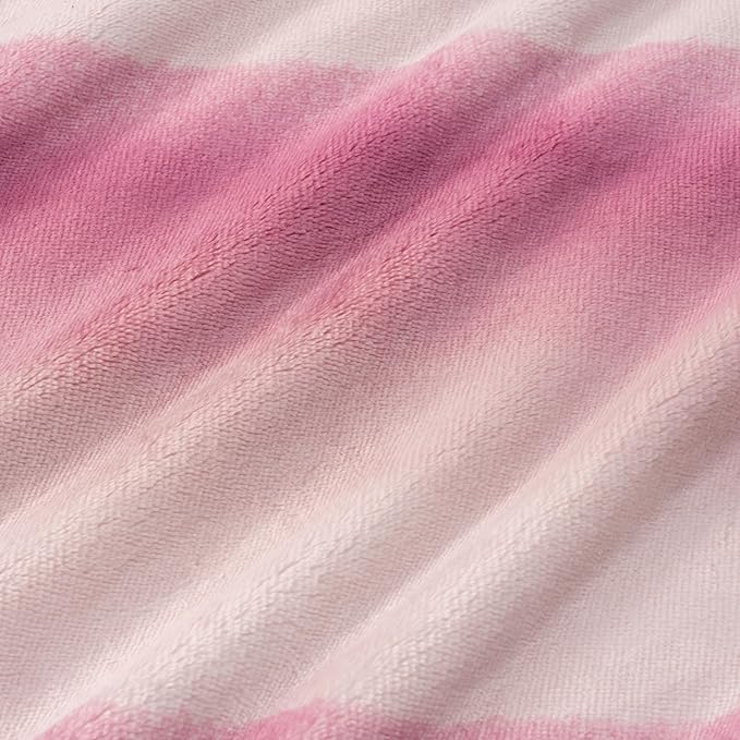 Berkshire Blanket-Classic Heavyweight Soft Printed VelvetLoft® Plush Throw Blanket, Cozy and Fuzzy, Purple Pitch, 50in x 70in