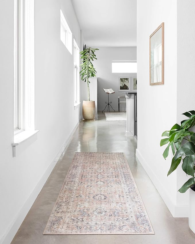 Loloi II Skye Collection SKY-01 Blush/Grey 7'-6" x 9'-6" Area Rug