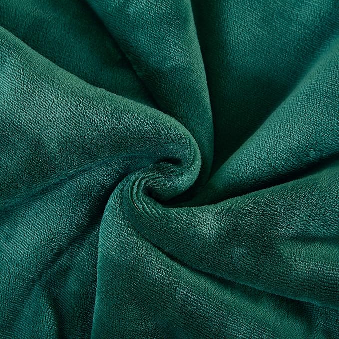 SOCHOW Sherpa Fleece Throw Blanket, Double-Sided Super Soft Luxurious Plush Blanket Queen size 90 inchx90 inch, Green