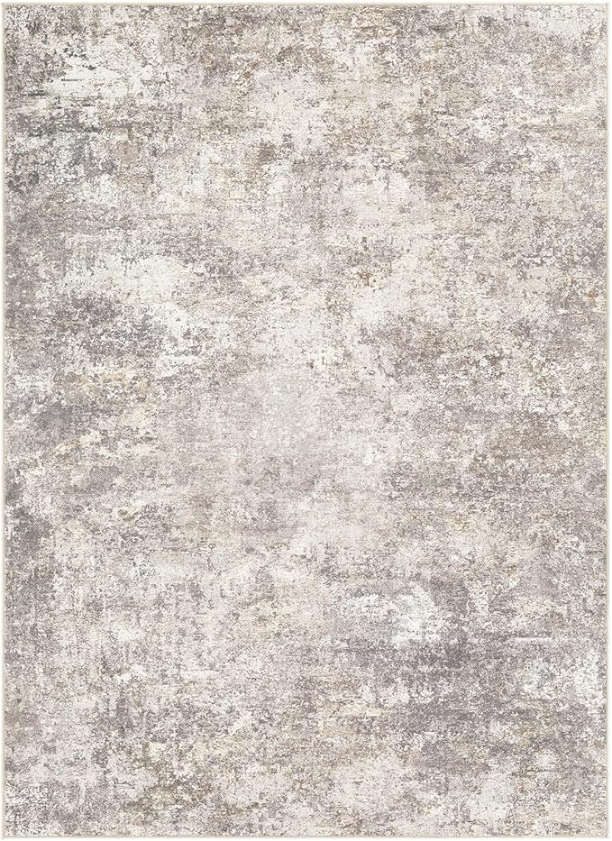 Area Rug Living Room Rugs - 10x12 Washable Large Soft Indoor Neutral Modern Abstract Low Pile Rug Carpet for Bedroom Dining Room Farmhouse Home Office - Brown