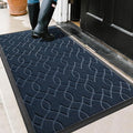Yimobra Large Door Mat 47x32, All-Season Waterproof Doormat Outdoor Entrance, Heavy Duty Non-Slip Outside Door Mat for Garage Patio Proch Entryway Indoor, Easy Clean, Blue