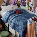 Bedsure Comforter Duvet Insert - Quilted Comforters Twin XL Size, All Season Duvet, GentleSoft Down Alternative Bedding, with 8 Tabs, Gifts for Women/Men, Dark Slate Blue, Twin XL 92 x 68 Inches