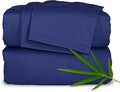 Pure Bamboo Full Sheets, Genuine 100% Organic Viscose Derived from Bamboo Bed Sheet Set, Luxuriously Soft & Cooling, Double Stitching, 2 Year Quality Promise (Full, Cobalt Blue)