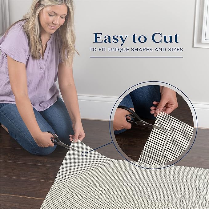 Veken 2x7 Ft Rug Pad Gripper for Hardwood Floors, Non Slip Rug Pads for Area Rugs, Thick Rug Grippers for Tile Floors, Under Carpet Anti Skid Mat, Keep Your Rugs Safe and in Place