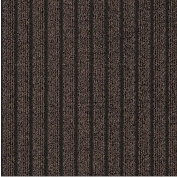Ottomanson 2'7" x 5' Mud Mat Area Rug Scraper Carpet - Non-Slip, Dirt Trapping for Indoor & Outdoor Use - Ideal for Entryway, Garage, Kitchen, Patio & High-Traffic Areas, Brown