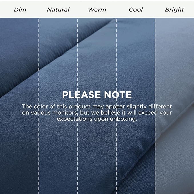 Bedsure Comforter Duvet Insert - Quilted Comforters Twin Size, All Season Duvet, GentleSoft Down Alternative Bedding, with 8 Tabs, Gifts for Women/Men, Dark Slate Blue, Twin 88 x 68 Inches