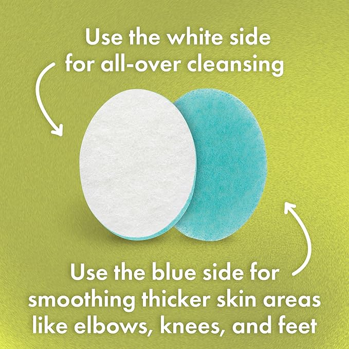 Buf-Puf Body Sponge, Bath Sponge, Dermatologist Developed, Cleanses Skin of Dirt, and Excess Oil, Reusable, Exfoliating, 1 Count