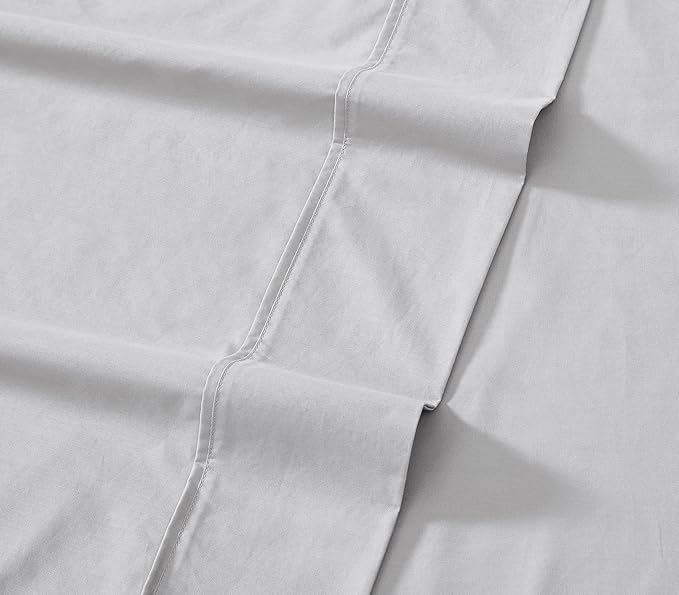 Tommy Bahama - Queen Sheets, Organic Cotton Bedding Set, Softens with Each Wash (TB T200 Grey, Queen)