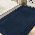 BEQHAUSE Door-Mat Non-Slip Front Doormat Low-Profile Entrance Mats for Front Door Entry Resist Dirt Washable Doormat Absorbent Entryway Door Mat,Navy Blue, 36"x60"