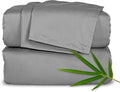 Pure Bamboo Short Queen Sheets for RV Camper (60"x75") - Genuine 100% Organic Viscose Derived from Bamboo Bed Sheet Set, Soft & Cooling, 2 Year Quality Promise (Short Queen, Stone Grey)