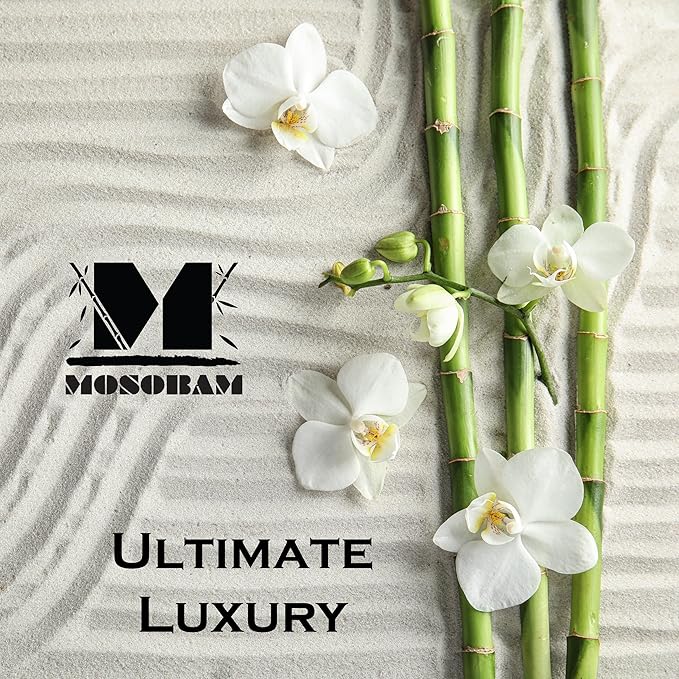 Mosobam Luxury Turkish 3pc Mixed Bath Bundle 2 Sizes for Body Towels and 1 XL Bath Mat White 700 GSM & 1000 GSM Bamboo Viscose & Aegean Turkish Combed Cotton