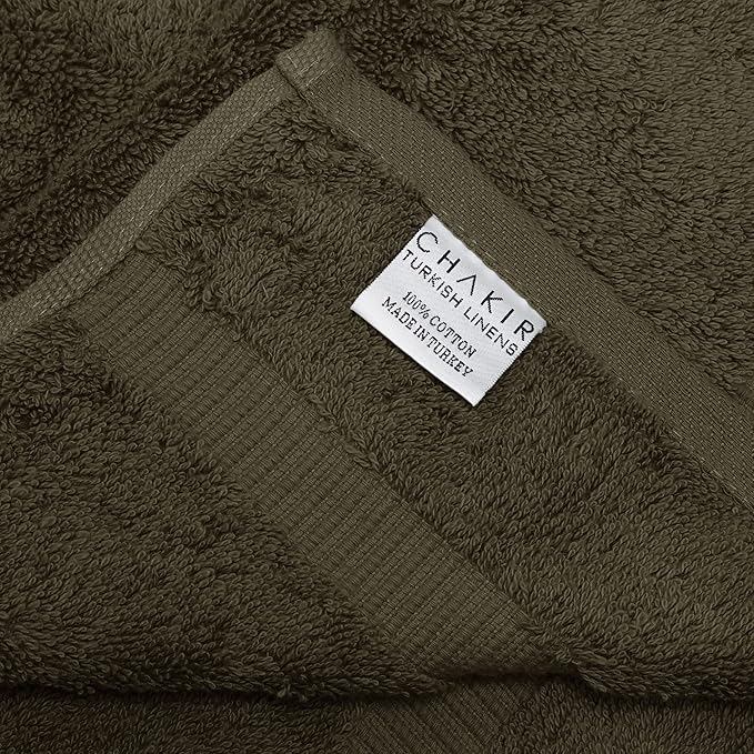Chakir Turkish Linens 100% Cotton Premium Turkish Towels for Bathroom | 35'' x 70'' (1-Piece Bath Sheet, Cocoa)