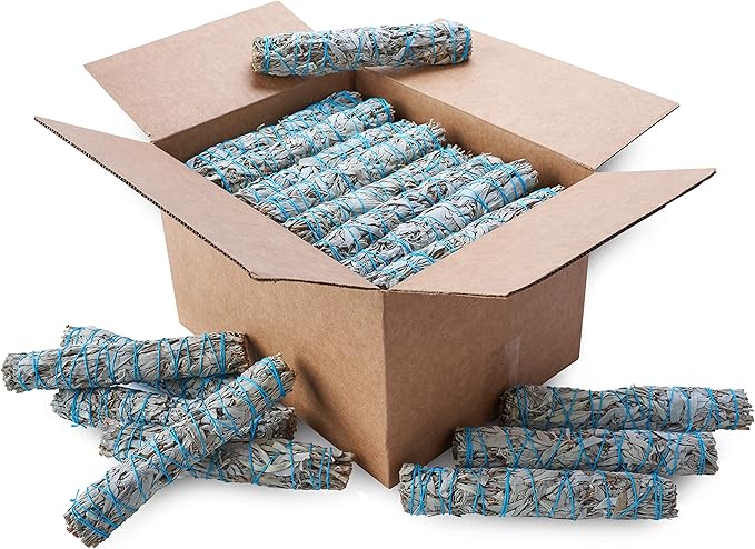 JL Local Wanderlust 9” White Sage Smudge Stick - Extra Large Smudging Wand Incense Stick for Cleansing, Purifying, Healing, Meditation, Yoga, Blessing (12 Pack)